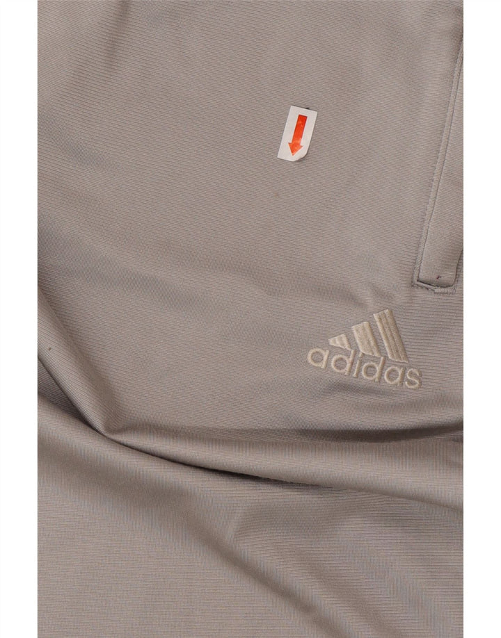 Calças de treino masculinas ADIDAS UK 40/42 poliéster cinza médio