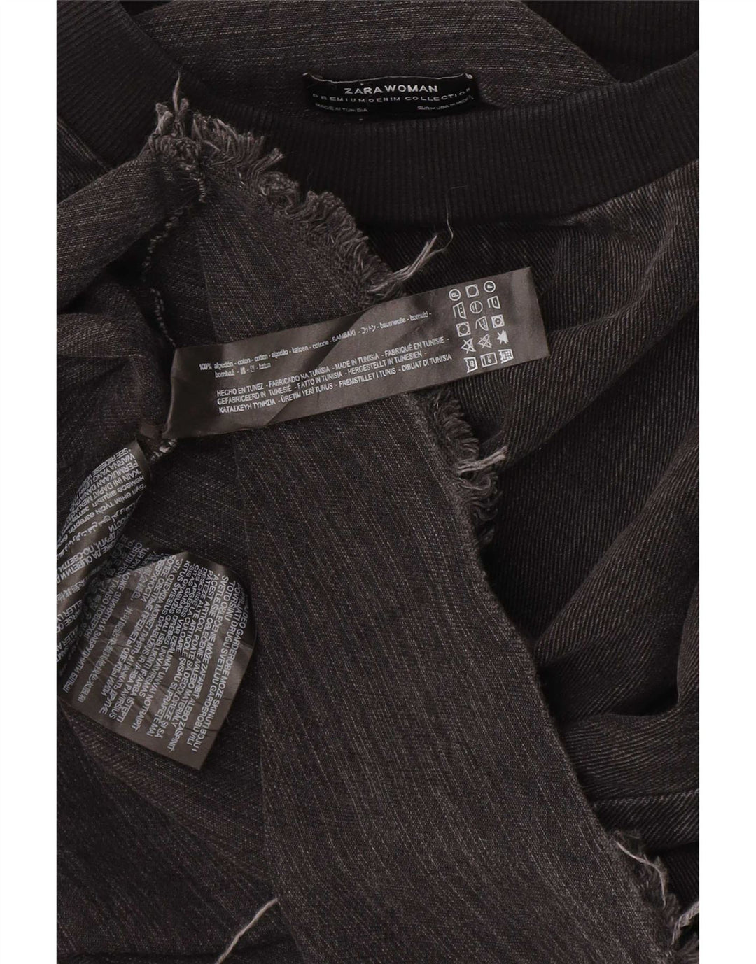 Zara moletom feminino jumper UK 14 médio algodão preto