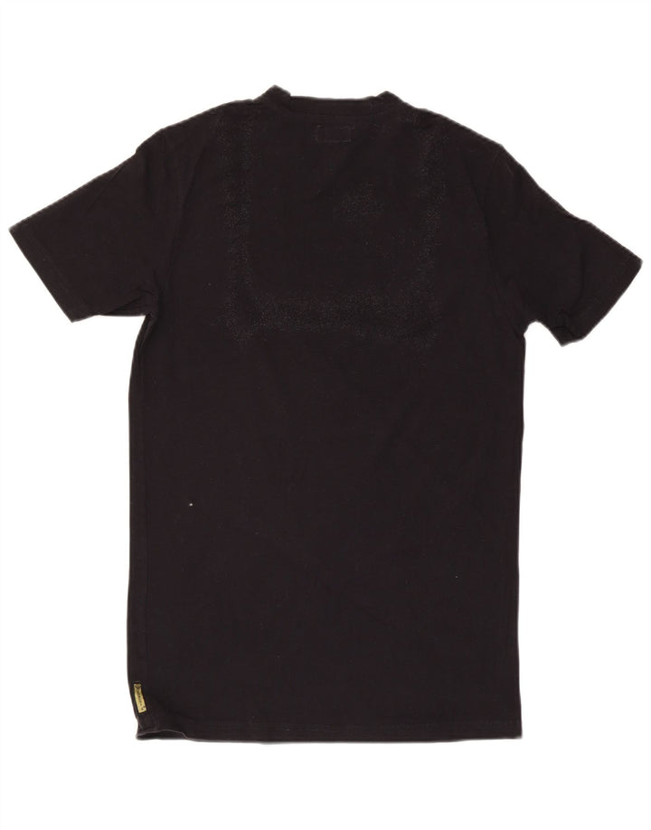 Camiseta gráfica masculina Armani Jeans Top médio preto