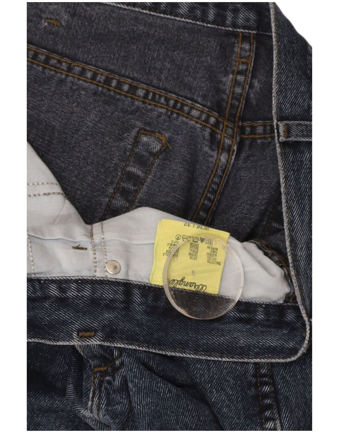 Jeans retos masculinos WRANGLER W36 L32 algodão azul