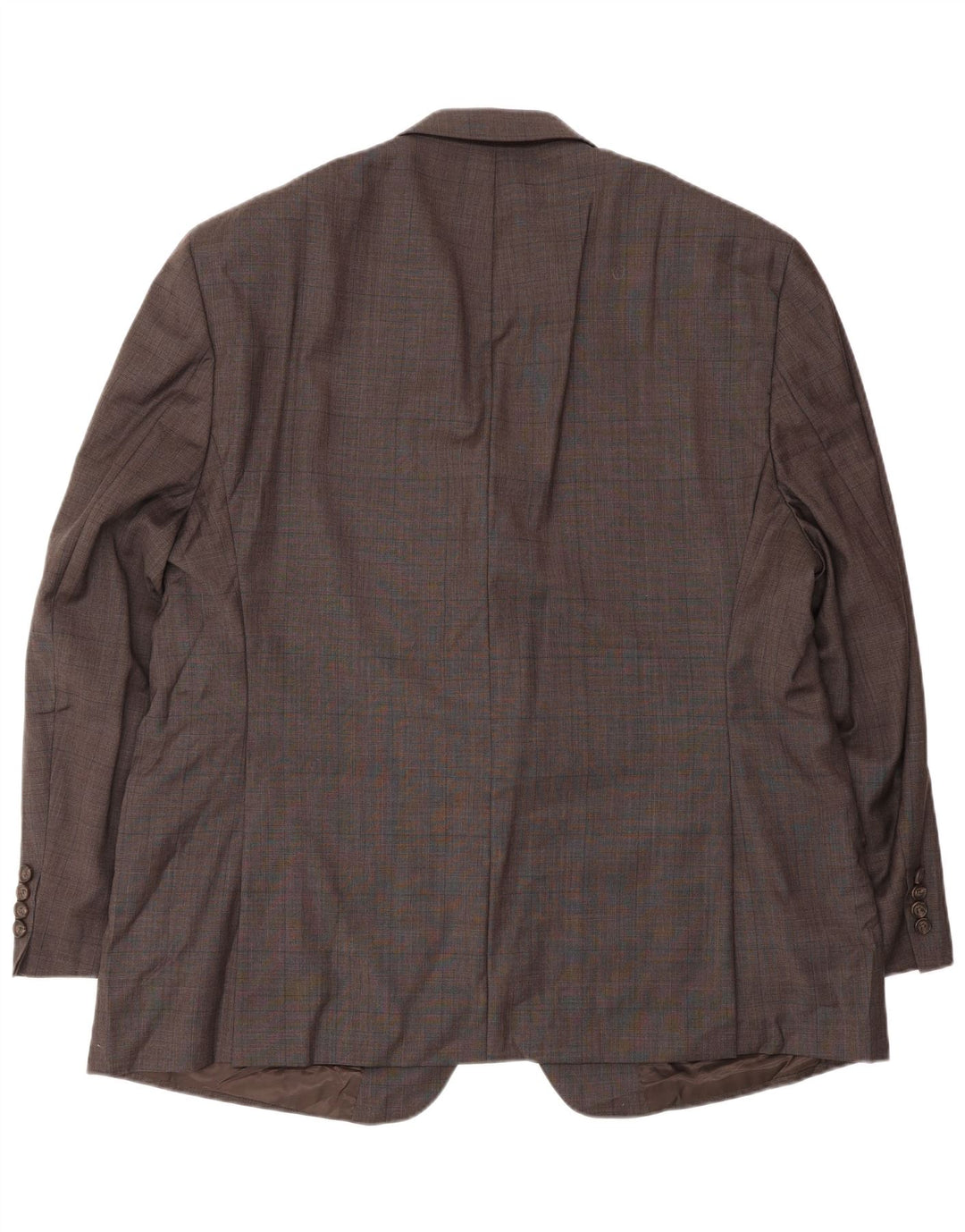 Ralph Lauren Jaqueta blazer masculina de 2 botões Reino Unido 48 3XL lã xadrez marrom