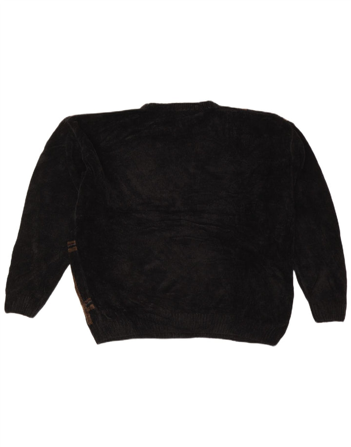 Suéter masculino DOCKERS com gola redonda XL preto xadrez acrílico