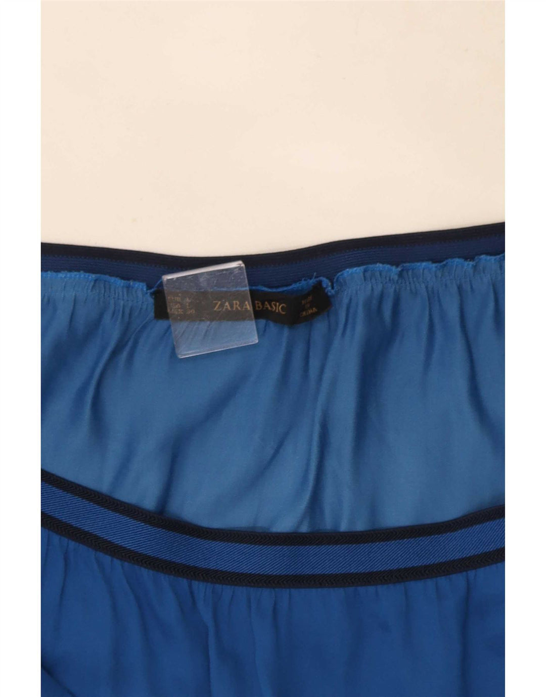 Saia feminina Zara A-Line grande W30 azul