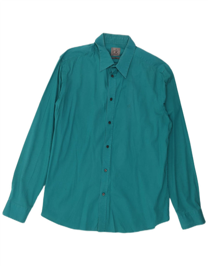 Camisa elástica masculina CALVIN KLEIN XL algodão verde