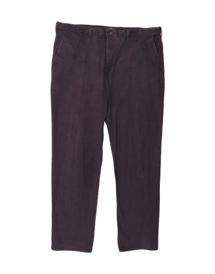 Calça chino masculina Marks & Spencer regular W42 L33 algodão azul marinho