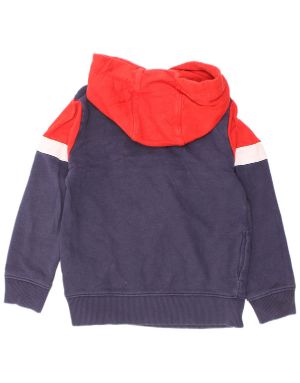 Tommy Hilfiger Meninos moletom com capuz gráfico 3-4 anos azul marinho bloco colorido
