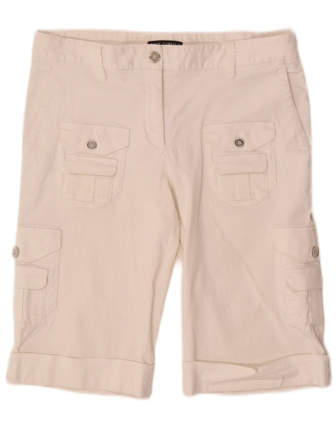 Shorts cargo feminino Dolce & Gabbana IT 44 médio W32 branco
