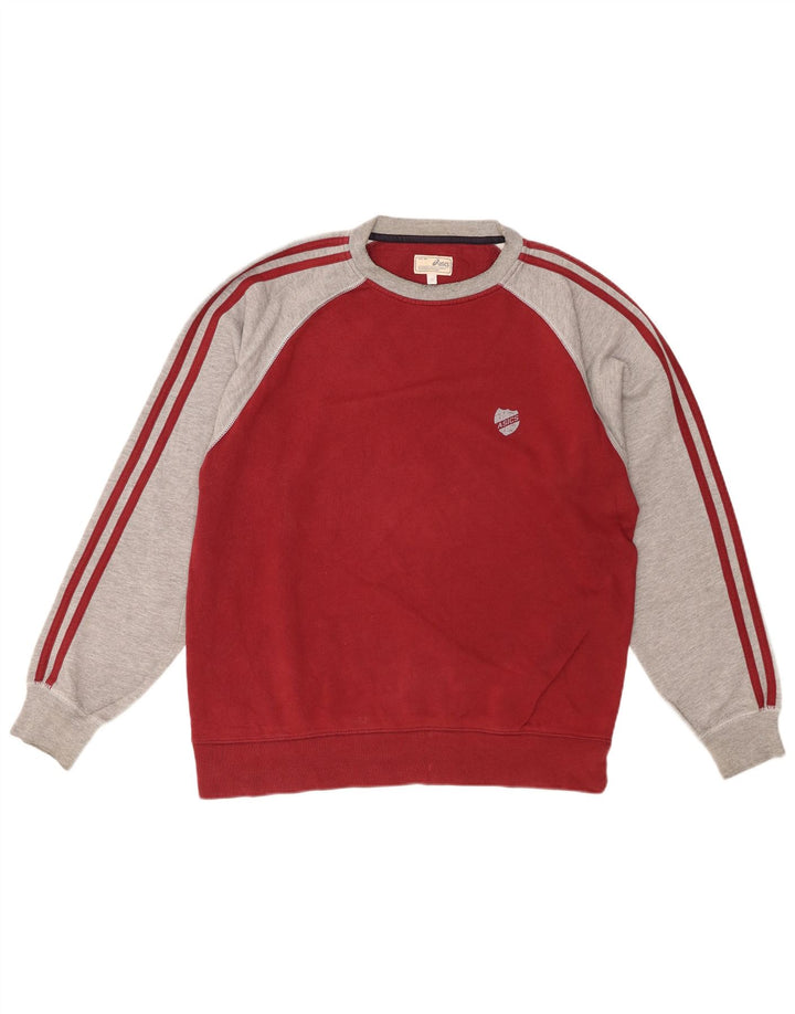 ASICS moletom masculino jumper médio vermelho colorblock algodão