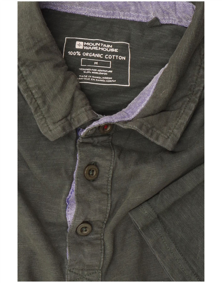 Camisa polo masculina Mountain Warehouse de algodão cáqui médio