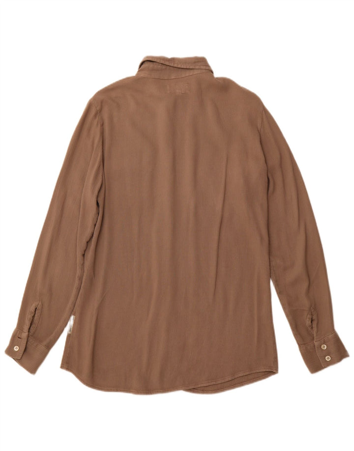 Camisa feminina REPLAY UK 12 marrom médio