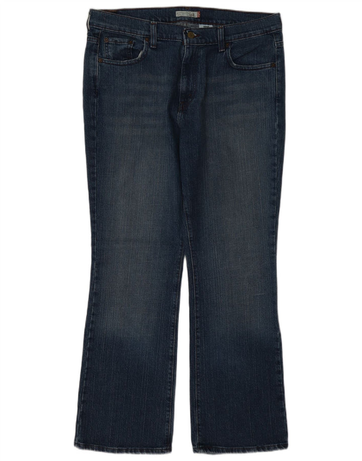 Calça jeans feminina Levi's 515 Bootcut US 14 XL W36 L30 azul algodão