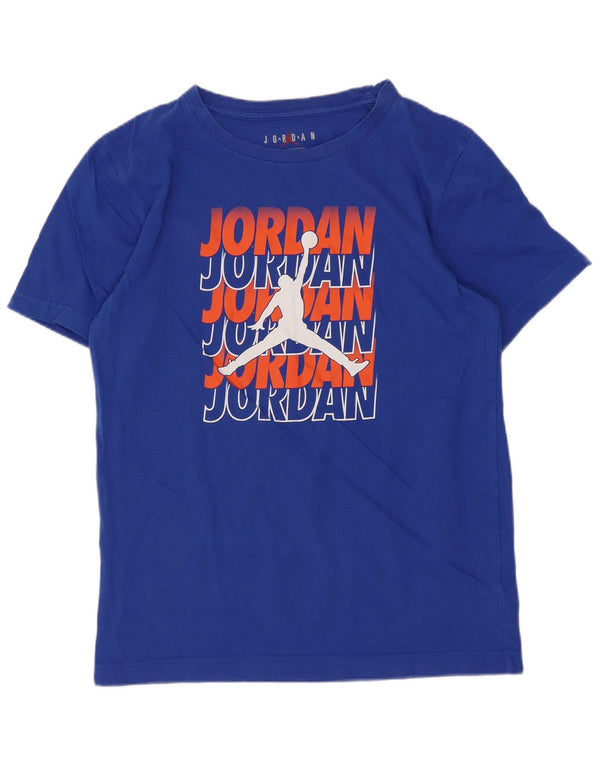 Camiseta Jordan Boys Regular Graphic Top 12-13 anos Azul Esportes