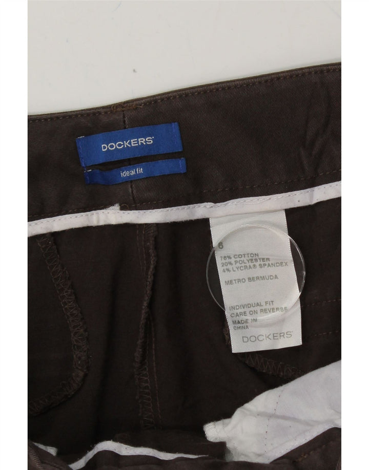 DOCKERS Womens Casual Shorts US 6 Medium W30  Brown Cotton Vintage Dockers and Second-Hand Dockers from Messina Hembry 