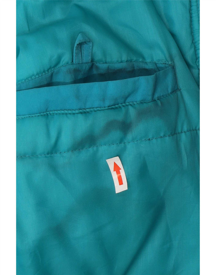 Jaqueta de esqui masculina com capuz Brugi UK 40 grande bloco colorido azul
