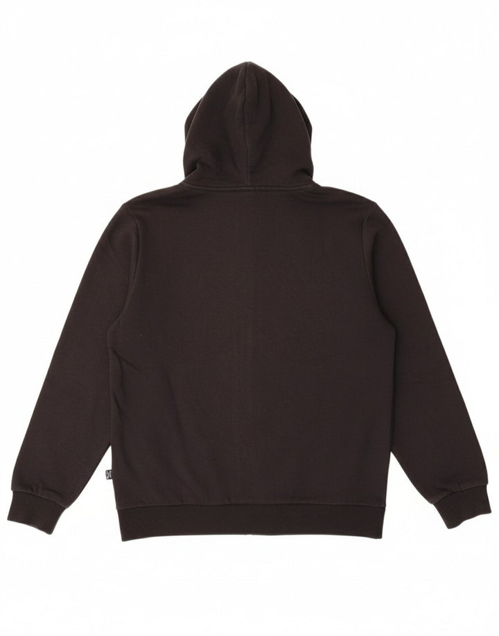 Suéter PUMA Boys Graphic Zip com capuz 13-14 anos algodão preto
