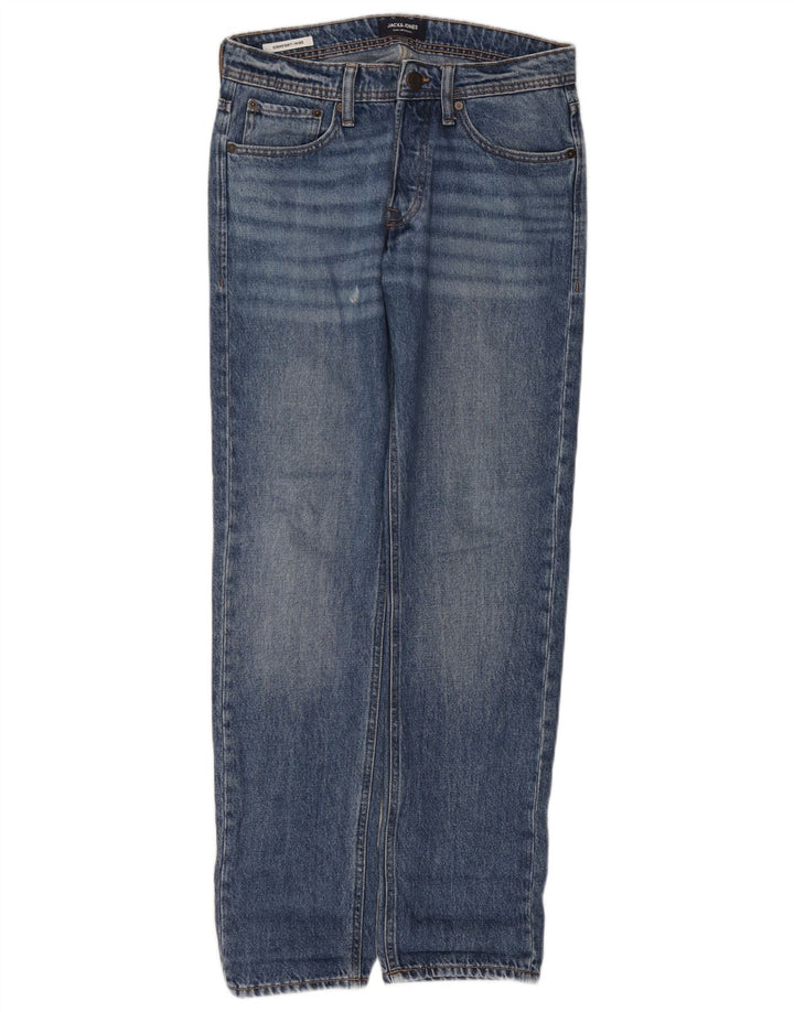 Jack & Jones feminino Mike Straight Jeans W28 L32 algodão azul