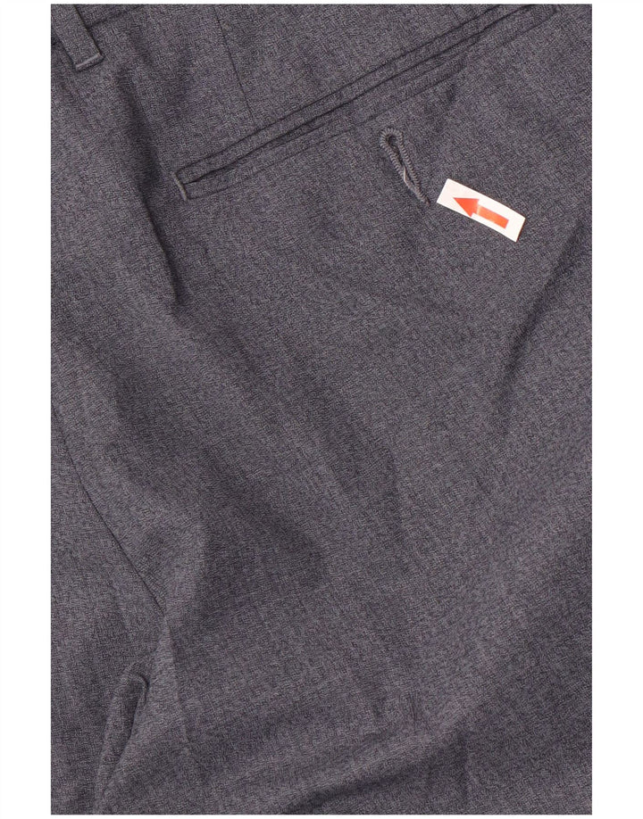 Calça masculina Marks & Spencer Autograph Straight Suit W34 L29 Lã Azul