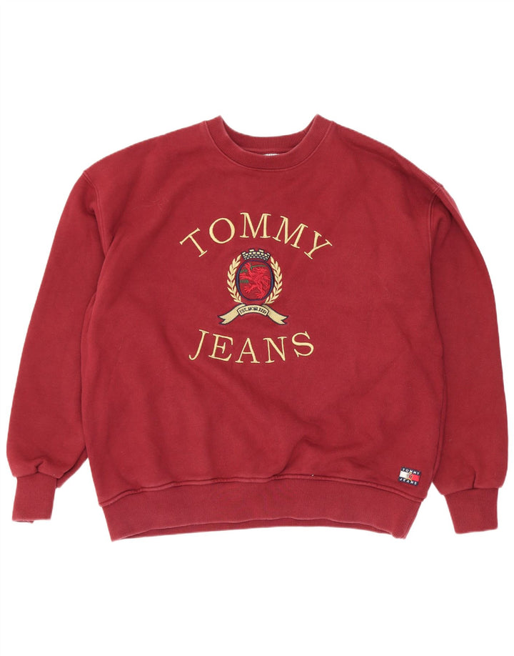Tommy Hilfiger moletom gráfico masculino Jumper XL marrom algodão