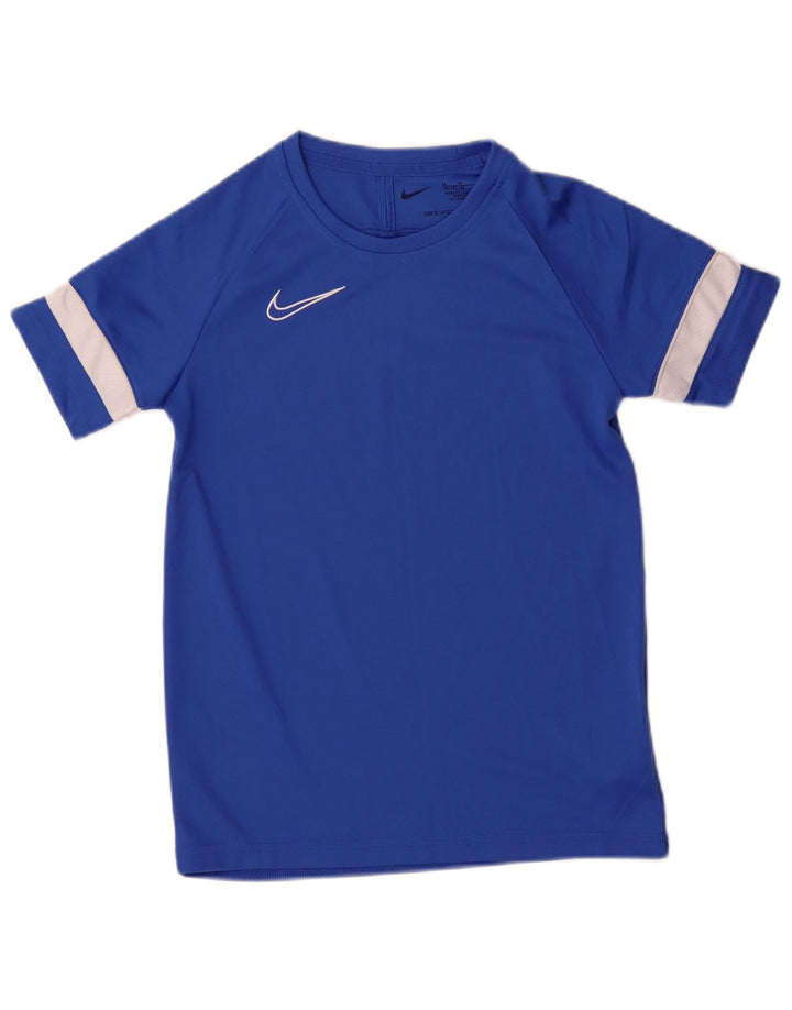 Camiseta Nike Boys Dri Fit Top 10-11 Anos Azul Médio Colourblock Poliéster