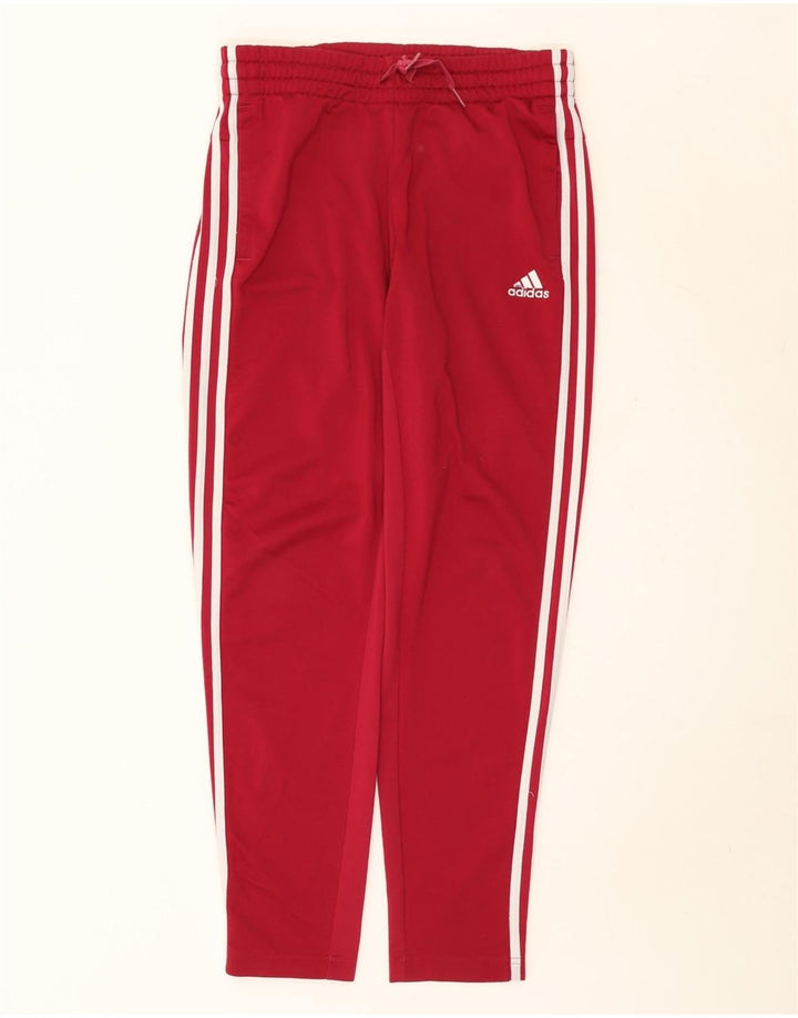 Calça de treino feminina Adidas UK 8/10 pequena marrom poliéster