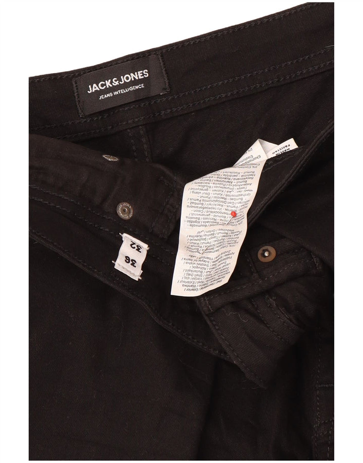 Jack & Jones Mens Jeans Slim W36 L32 Algodão Preto