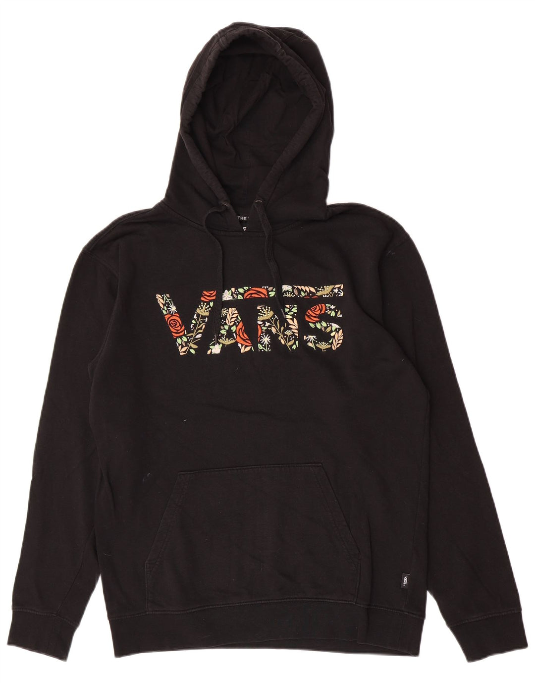 Vans masculino gráfico moletom com capuz médio algodão preto