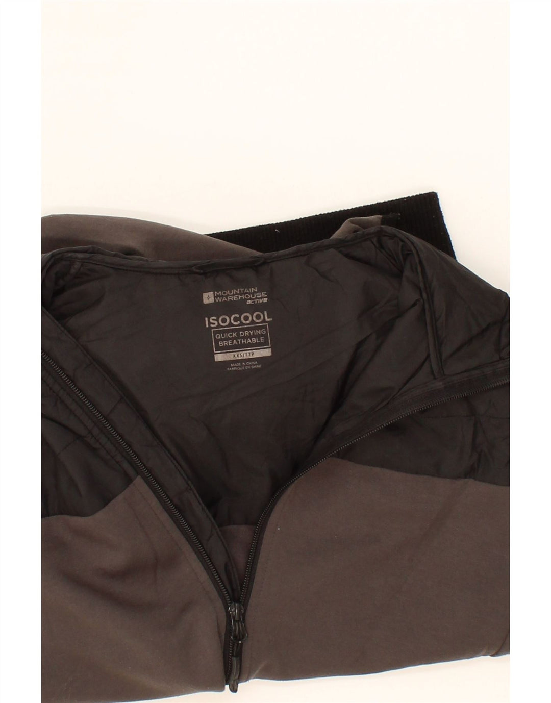 MOUNTAIN WAREHOUSE Womens IsoCool Zip Hoodie Sweater UK 2 2XS Grey Vintage Mountain Warehouse and Second-Hand Mountain Warehouse from Messina Hembry 