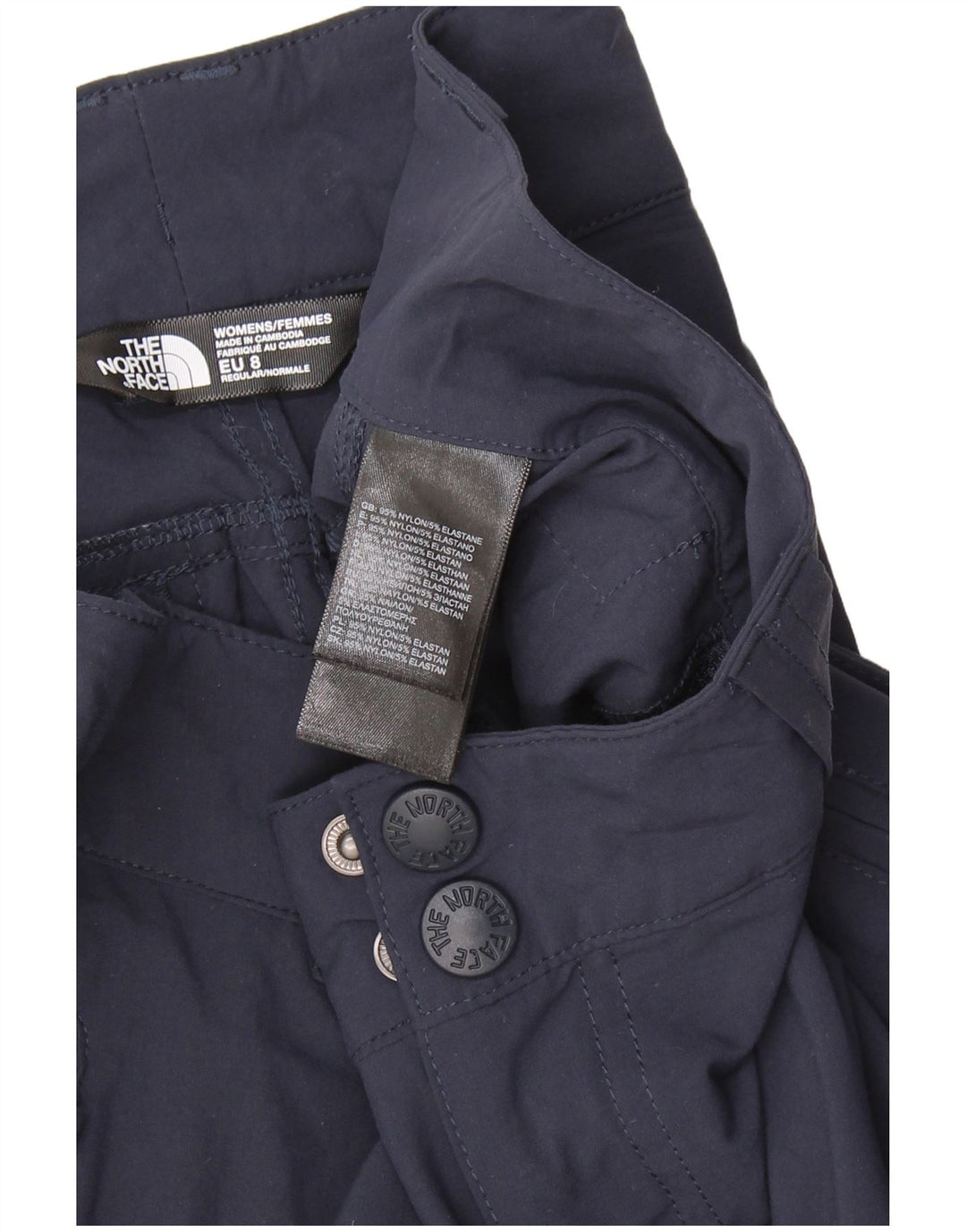 Calça feminina casual slim THE NORTH FACE EU 8 pequena W30 L30 azul marinho