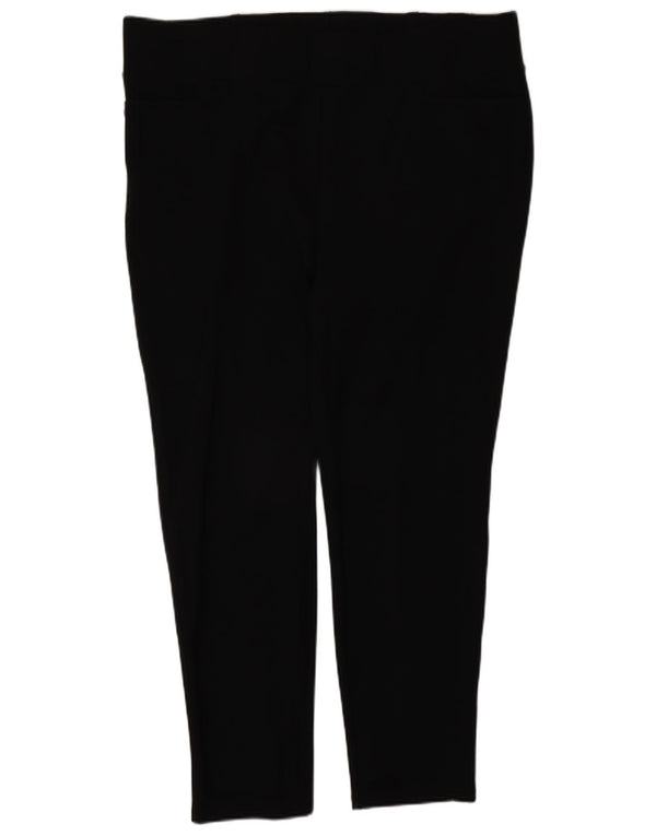 Calças cortadas autograph femininas Marks & Spencer UK 18 XL W38 L27 pretas