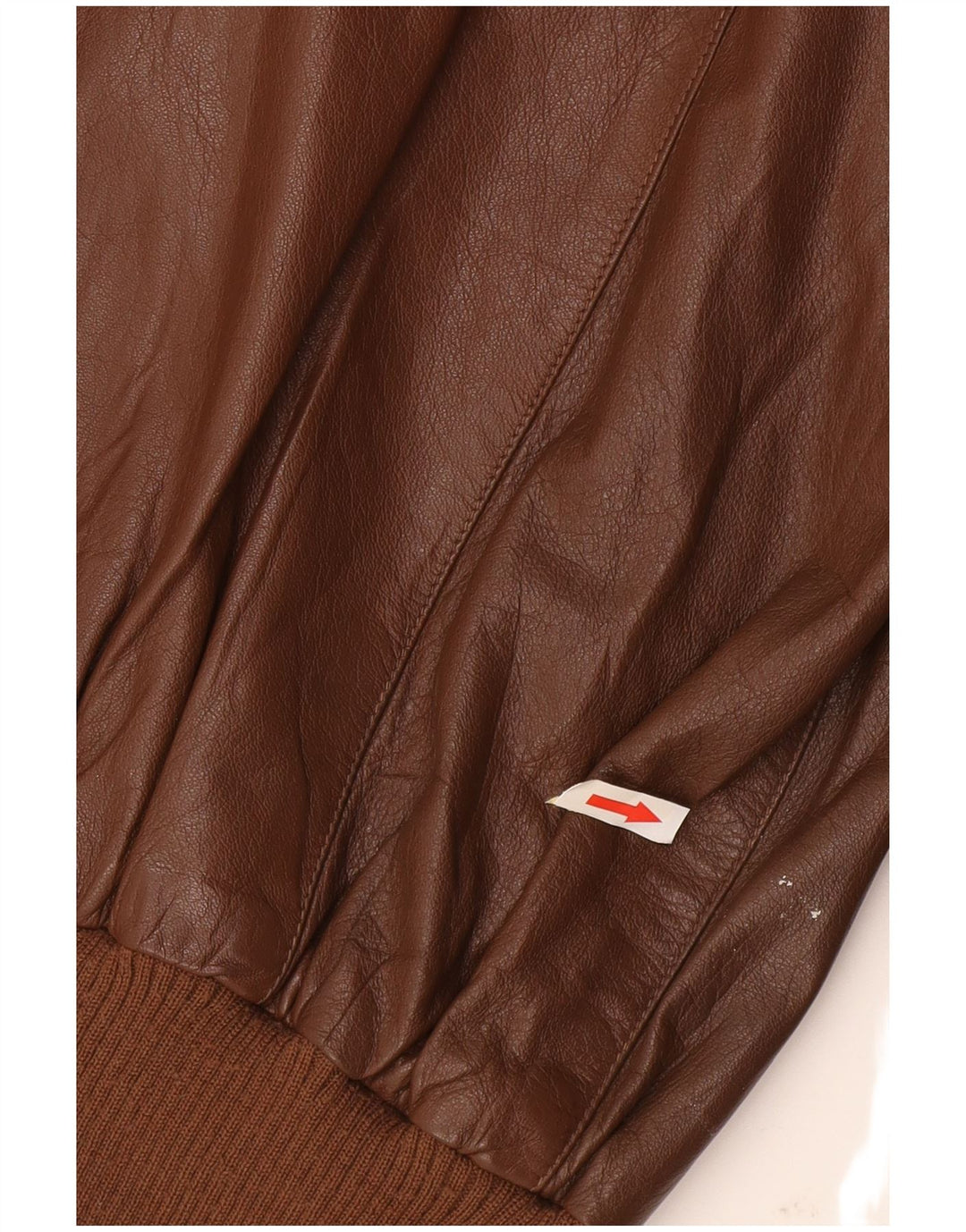 Jaqueta de couro masculina vintage UK 38 marrom médio