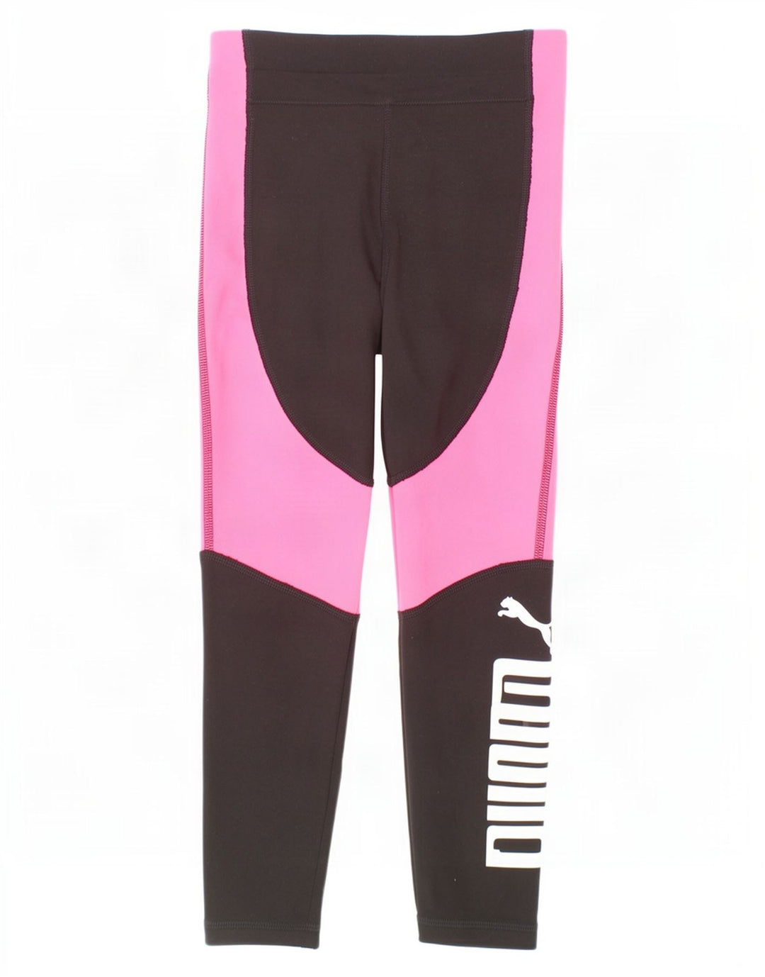 Leggings Puma Graphic Capri para meninas 7-8 anos preto colorblock poliéster