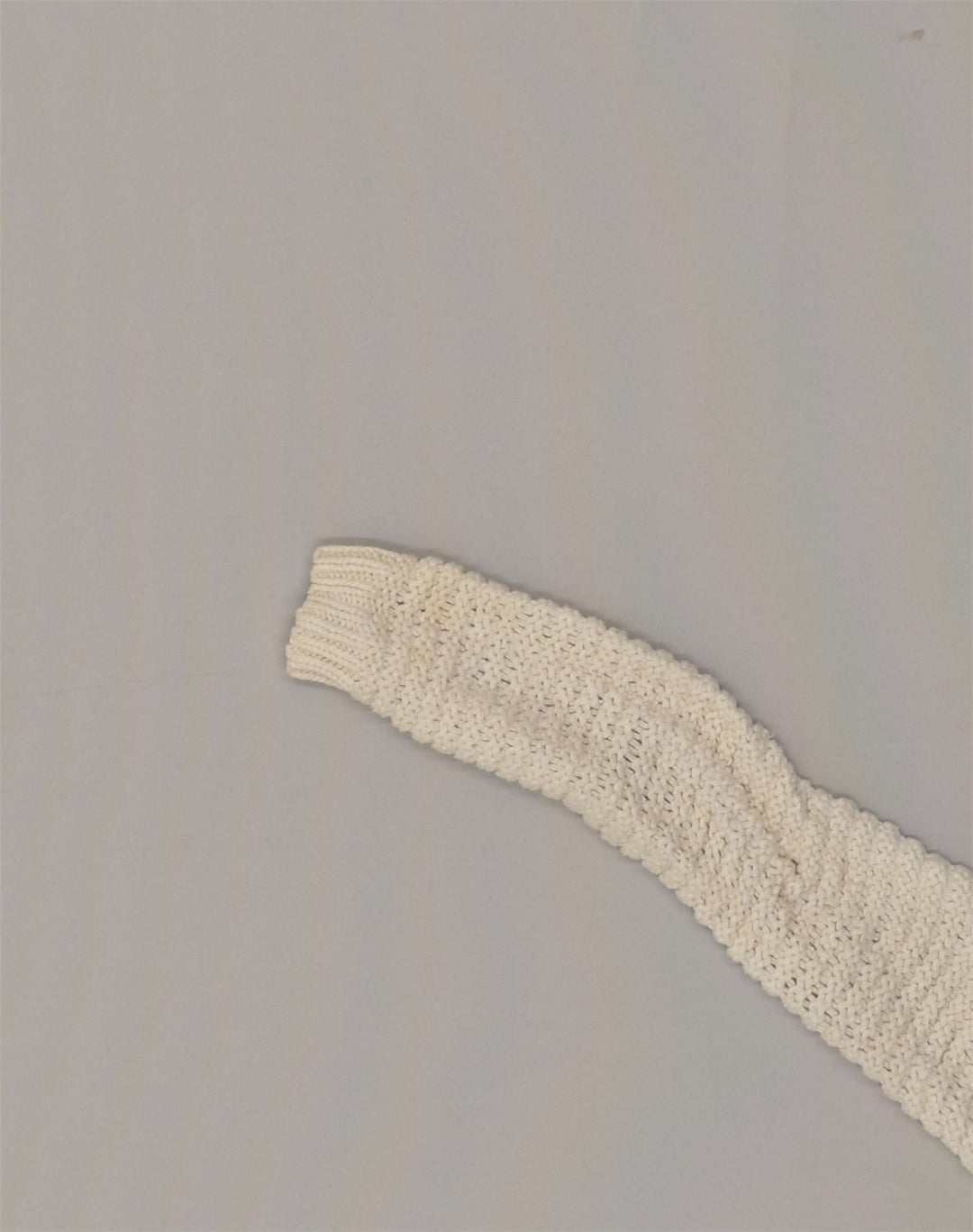 HOLLISTER Womens V-Neck Jumper Sweater UK 14 Medium Off White Cotton | Vintage Hollister | Thrift | Second-Hand Hollister | Used Clothing | Messina Hembry 