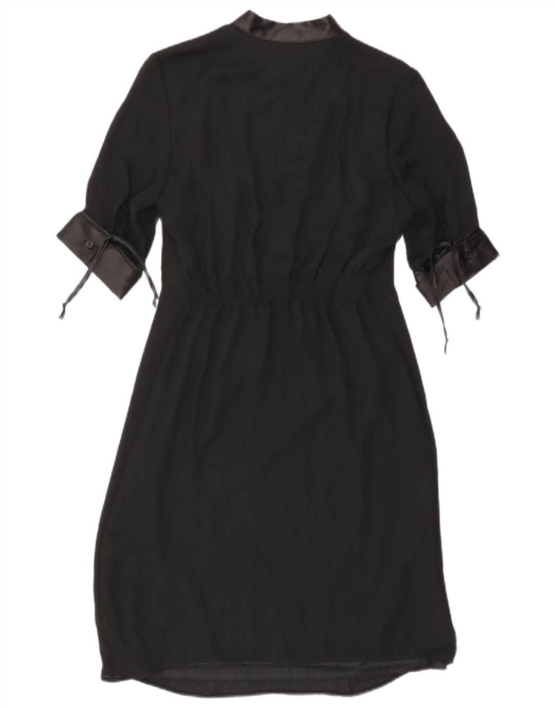 Vestido bainha feminino Benetton UK 6 XS preto poliéster