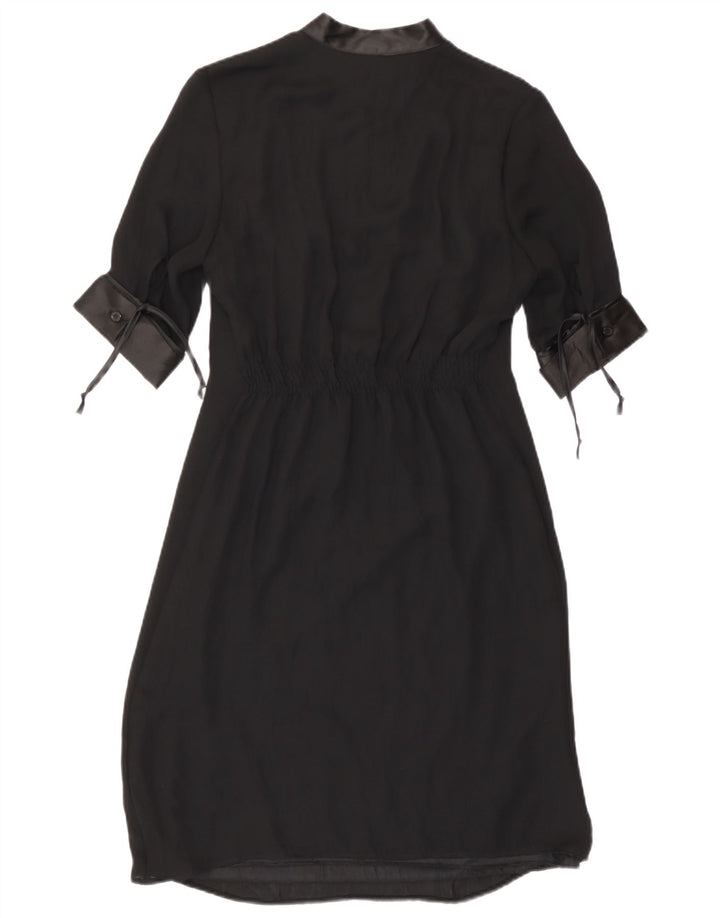 Vestido bainha feminino Benetton UK 6 XS preto poliéster