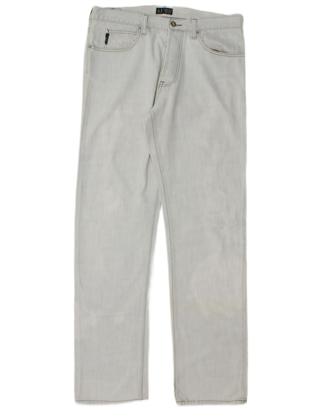 Calça jeans reta masculina Armani W34 L34 azul