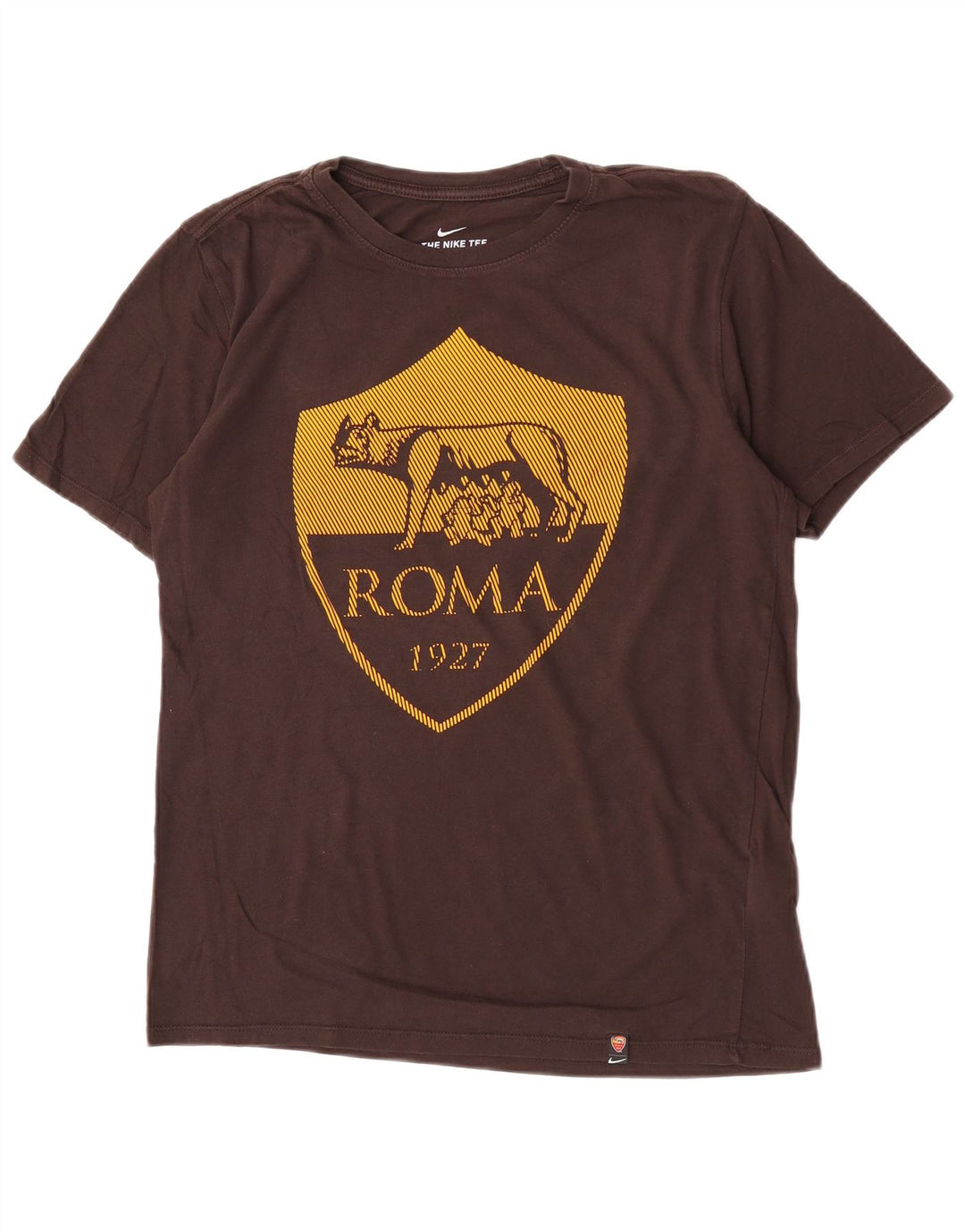 Camiseta Nike Masculina Roma Graphic Top Médio Algodão Marrom