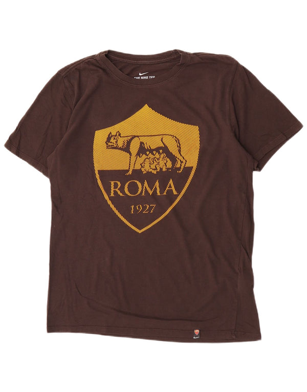 Camiseta Nike Masculina Roma Graphic Top Médio Algodão Marrom