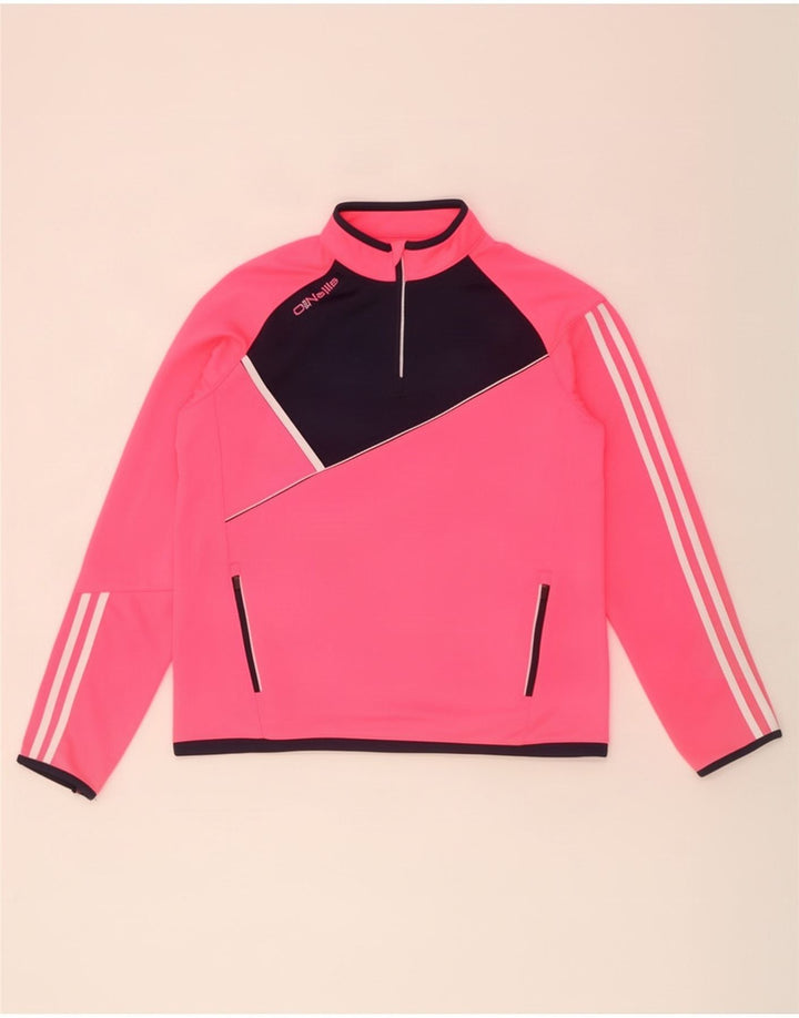 Pulôver feminino O'Neills com jaqueta superior EUA 12 grande bloco colorido rosa