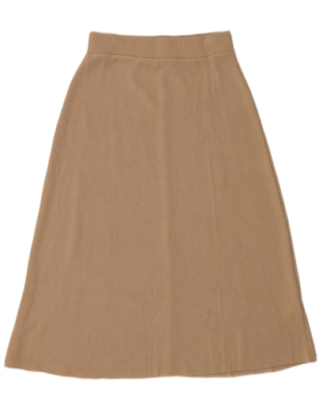Saia midi feminina Zara médio W28 viscose bege