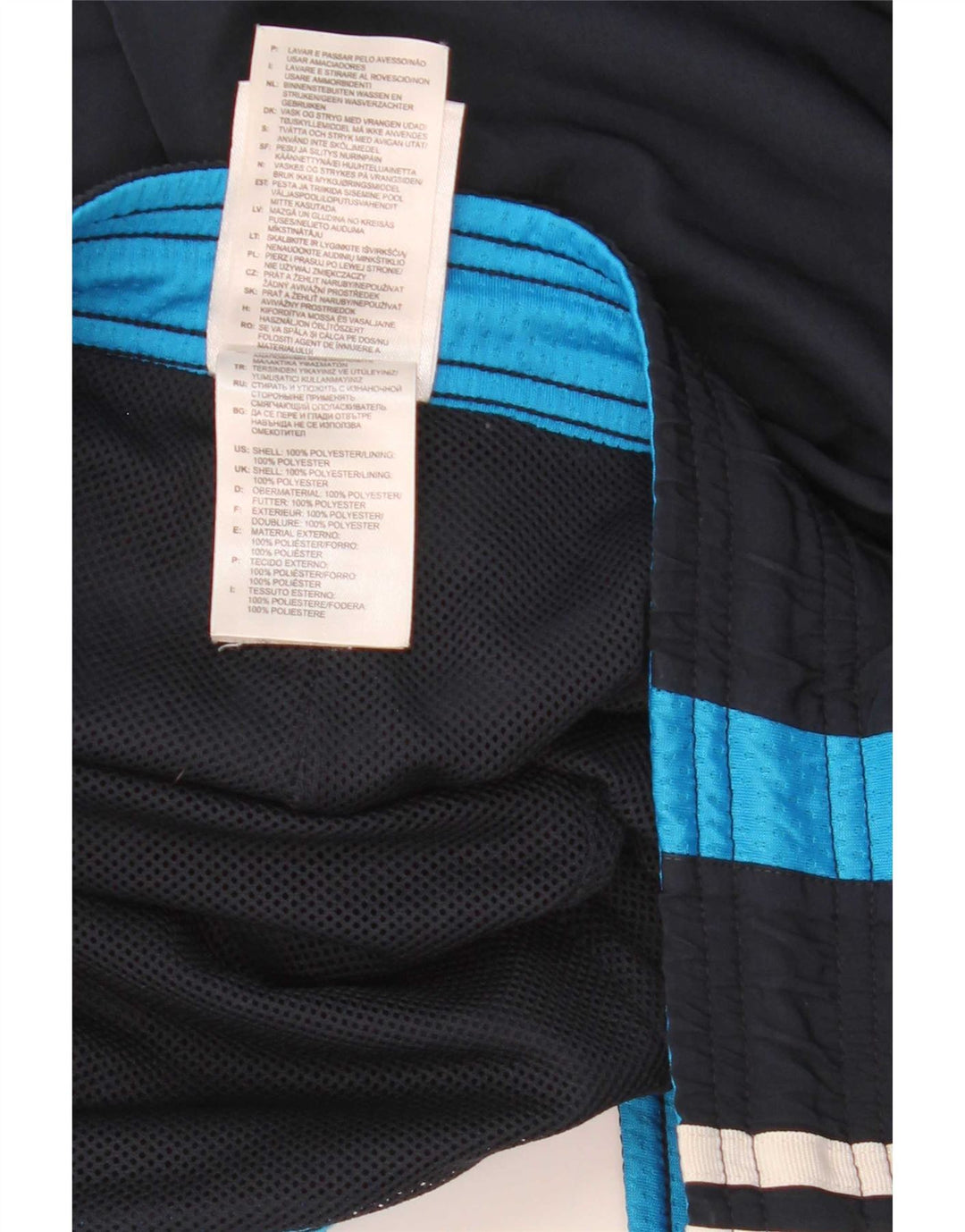 Adidas Mens Sport Shorts Médio Azul Marinho Colorblock Poliéster