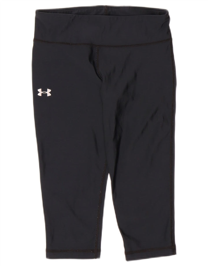 UNDER ARMOUR Calça legging feminina Heat Gear Capri Reino Unido 8 pequena azul marinho
