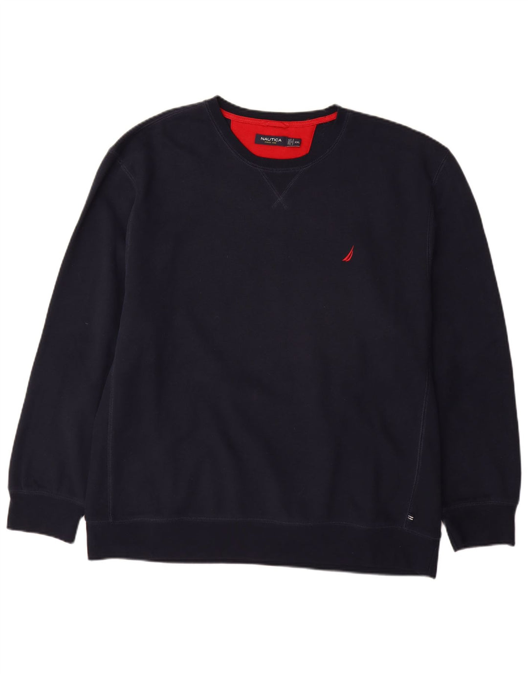 Moletom masculino NAUTICA Jumper 2XL algodão azul marinho