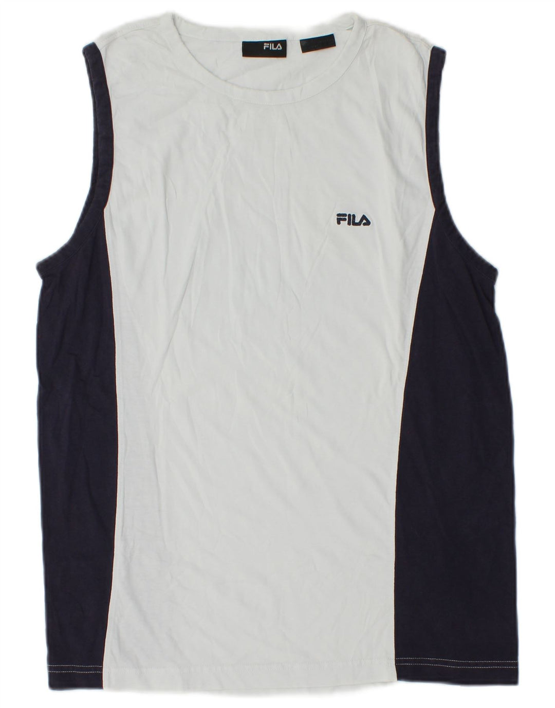Fila Colete Masculino Top Pequeno Colorblock Branco