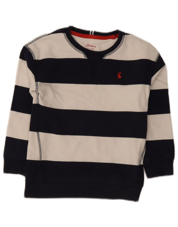 Joules Meninos Moletom Jumper 7-8 Anos Azul Marinho Listrado