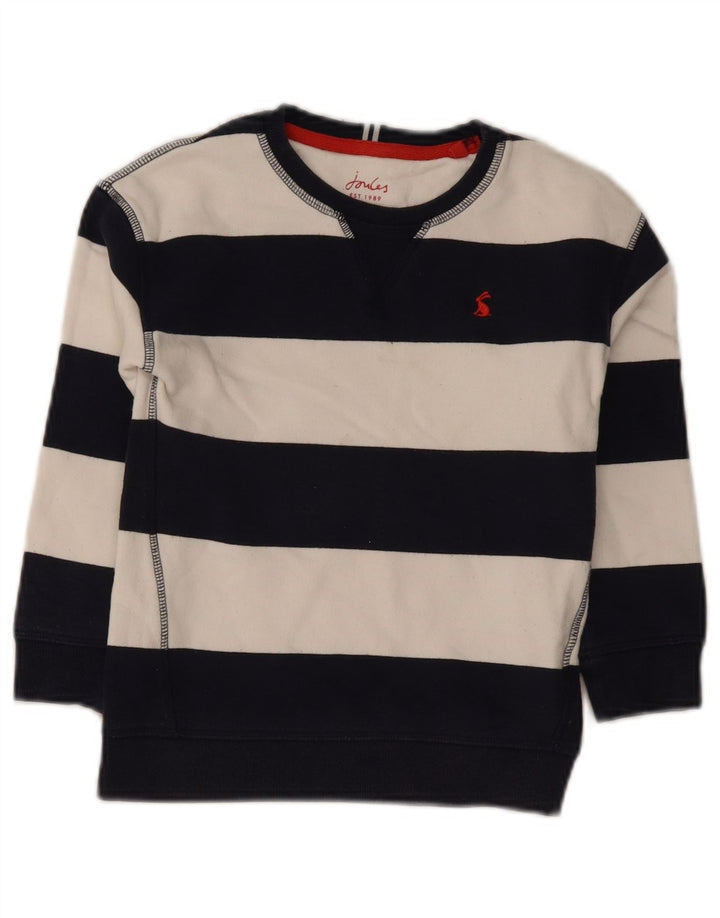 Joules Meninos Moletom Jumper 7-8 Anos Azul Marinho Listrado