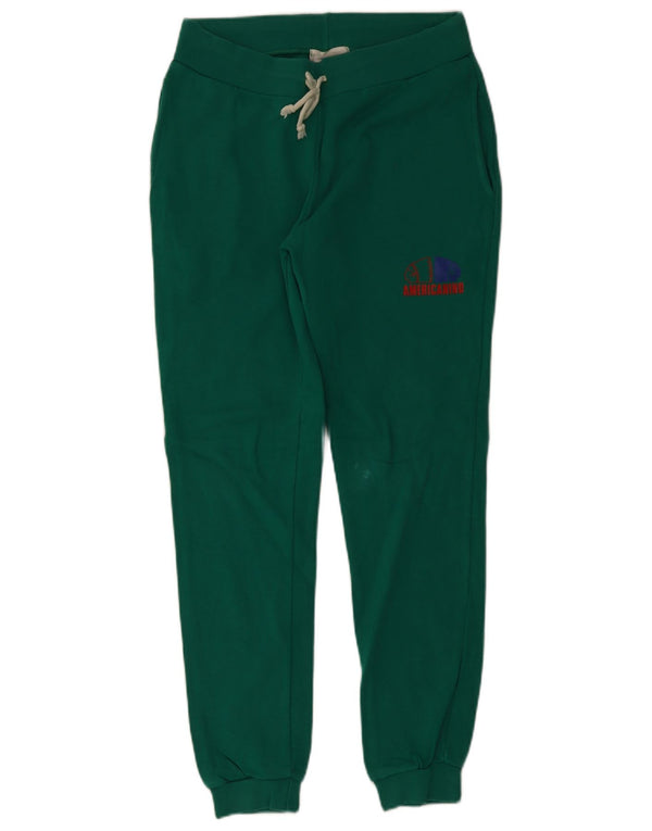 Calça esportiva masculina Americanino com estampa gráfica grande de algodão verde