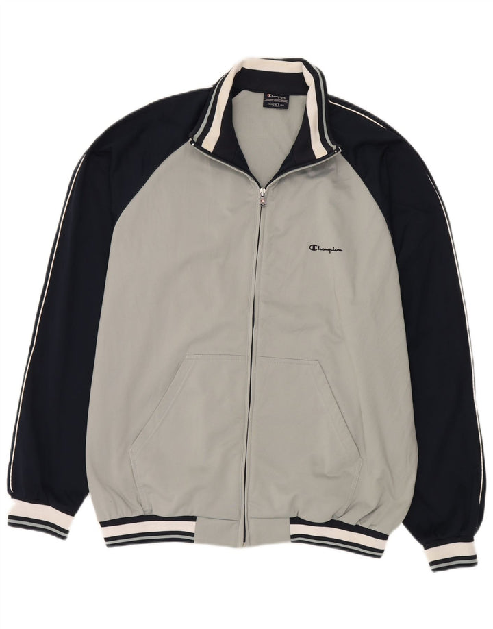 Jaqueta masculina Champion XL cinza Colourblock poliéster