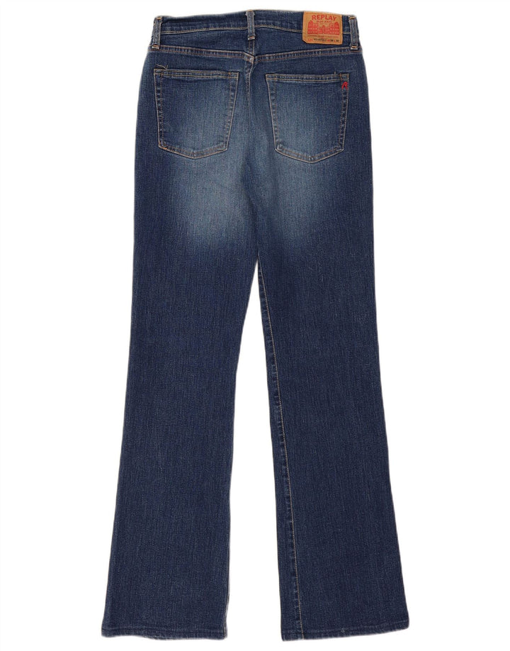 Replay Jeans Bootcut Feminino W30 L32 Azul Algodão
