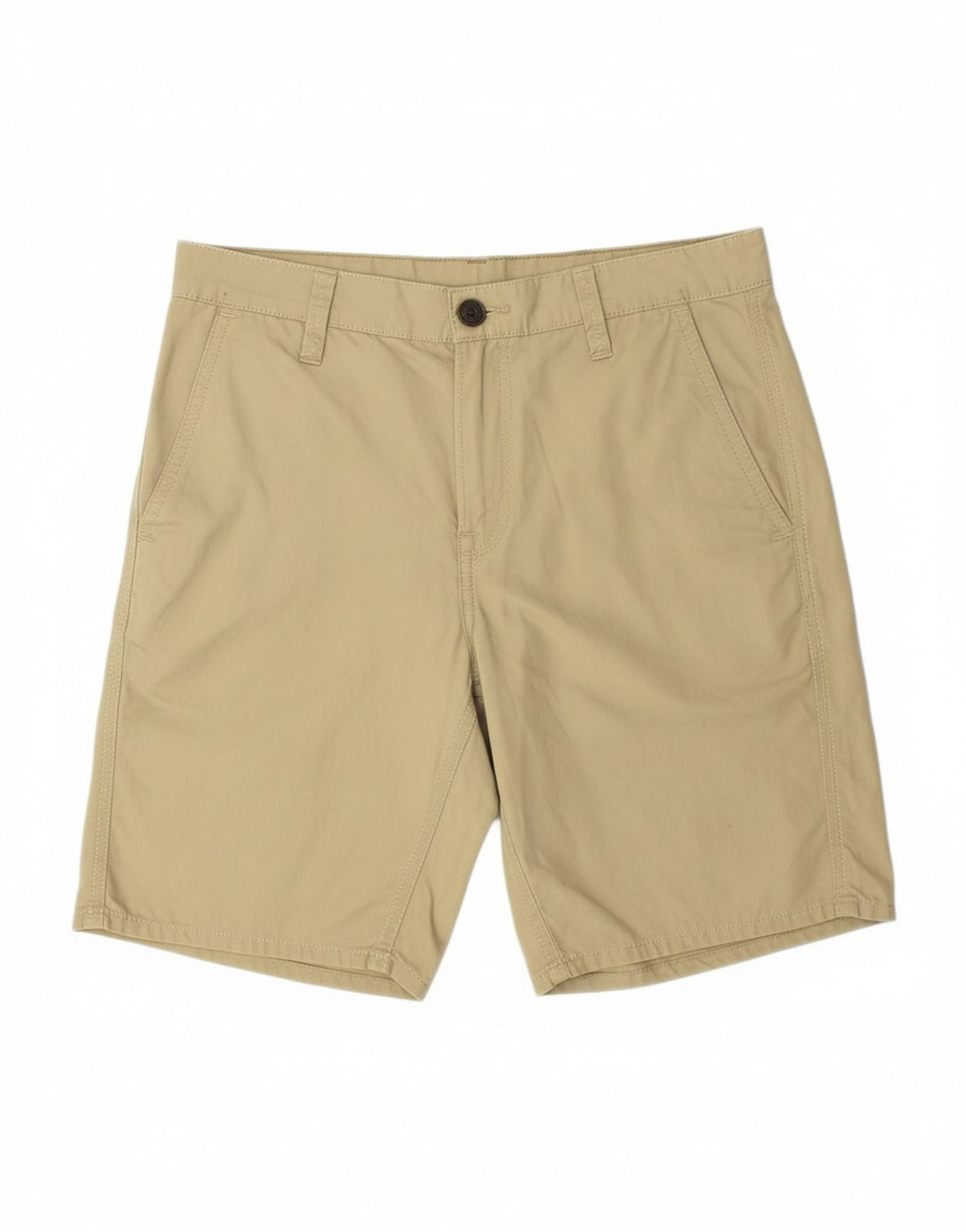 TIMBERLAND Mens Chino Shorts W30 Algodão Bege Médio