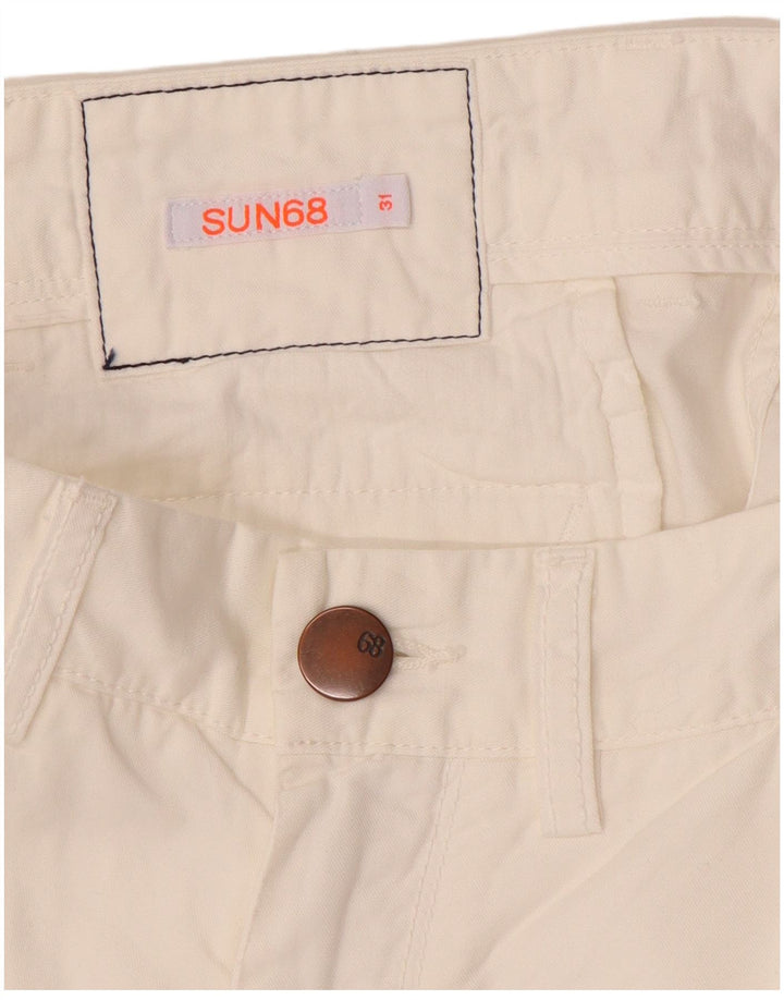 Shorts chino feminino Sun68 W31 médio branco